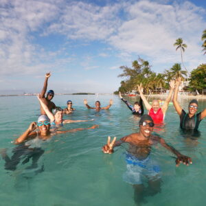 Inscripción en curso de natación en Boca Chica